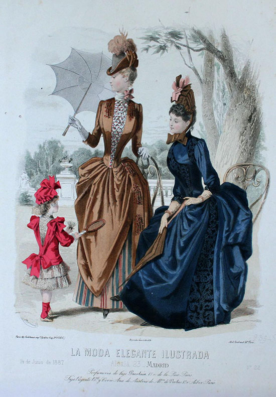 La moda elegante ilustrada de Jules David en Museo Blaisten