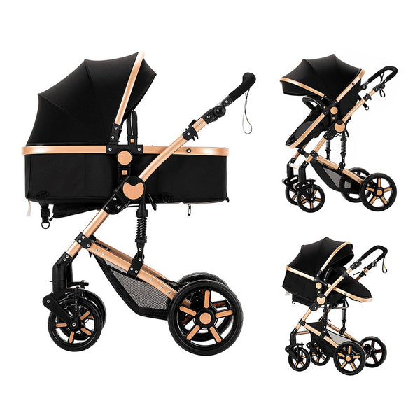 Convertible Strollers With Reversible Bassinet for 0-3 Year Old Babies
