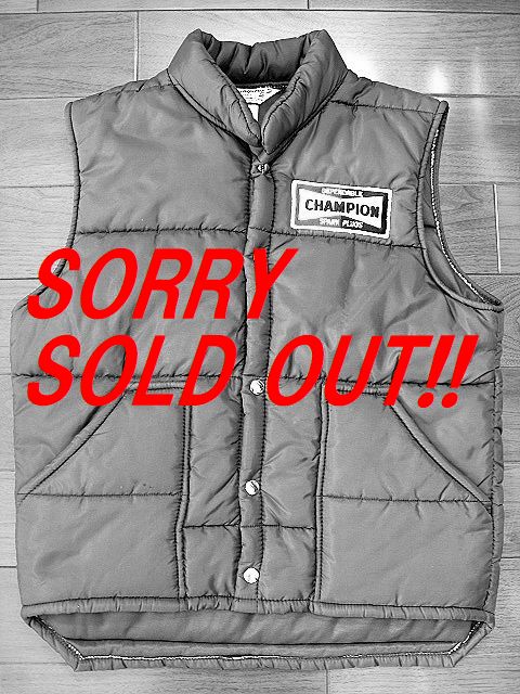 チャンピオン スパークプラグ 中綿ベスト Swingster