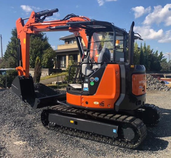 日立ミニショベル 「ZX55UR-5B」 新車納車させていただきました