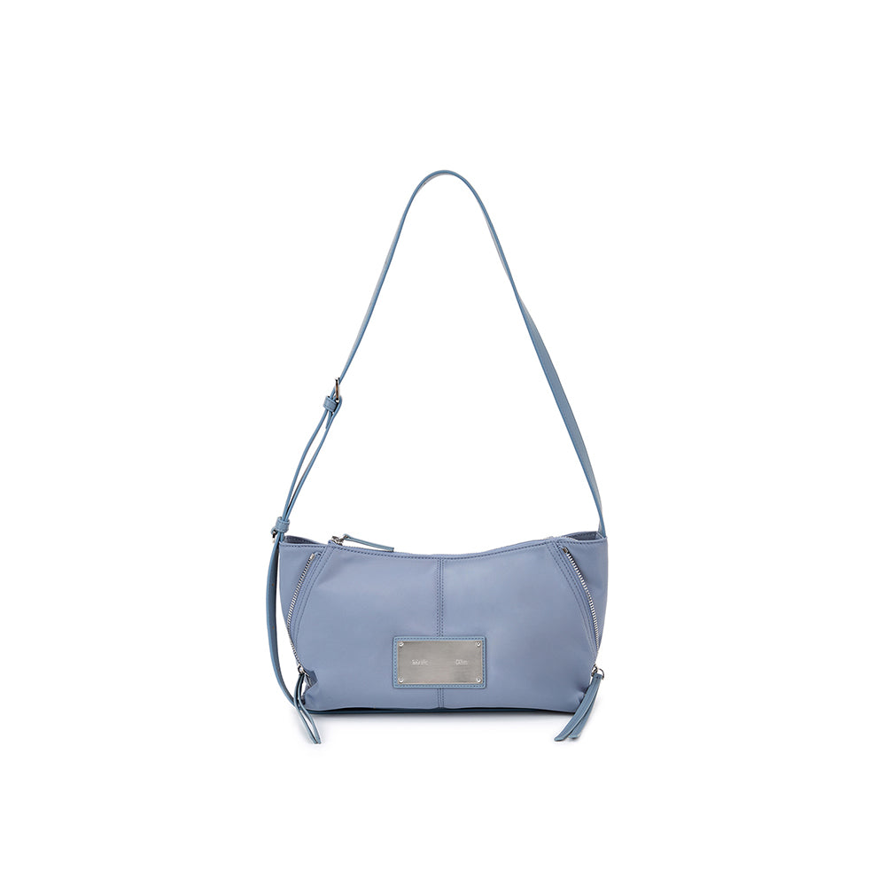 SIDE ZIPPER FABRIC TWO WAY BAG IN BLUE – Matin Kim