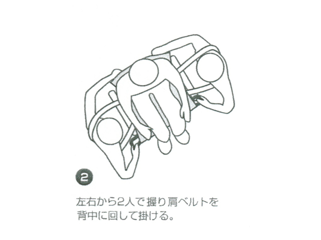 介護用ベルカ担架 KB-90 | ワンタッチ式ベルト担架ベルカの製造 介護