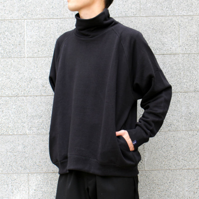 Graphpaper] LOOP WHEELER for Graphpaper High Neck Raglan Sweat