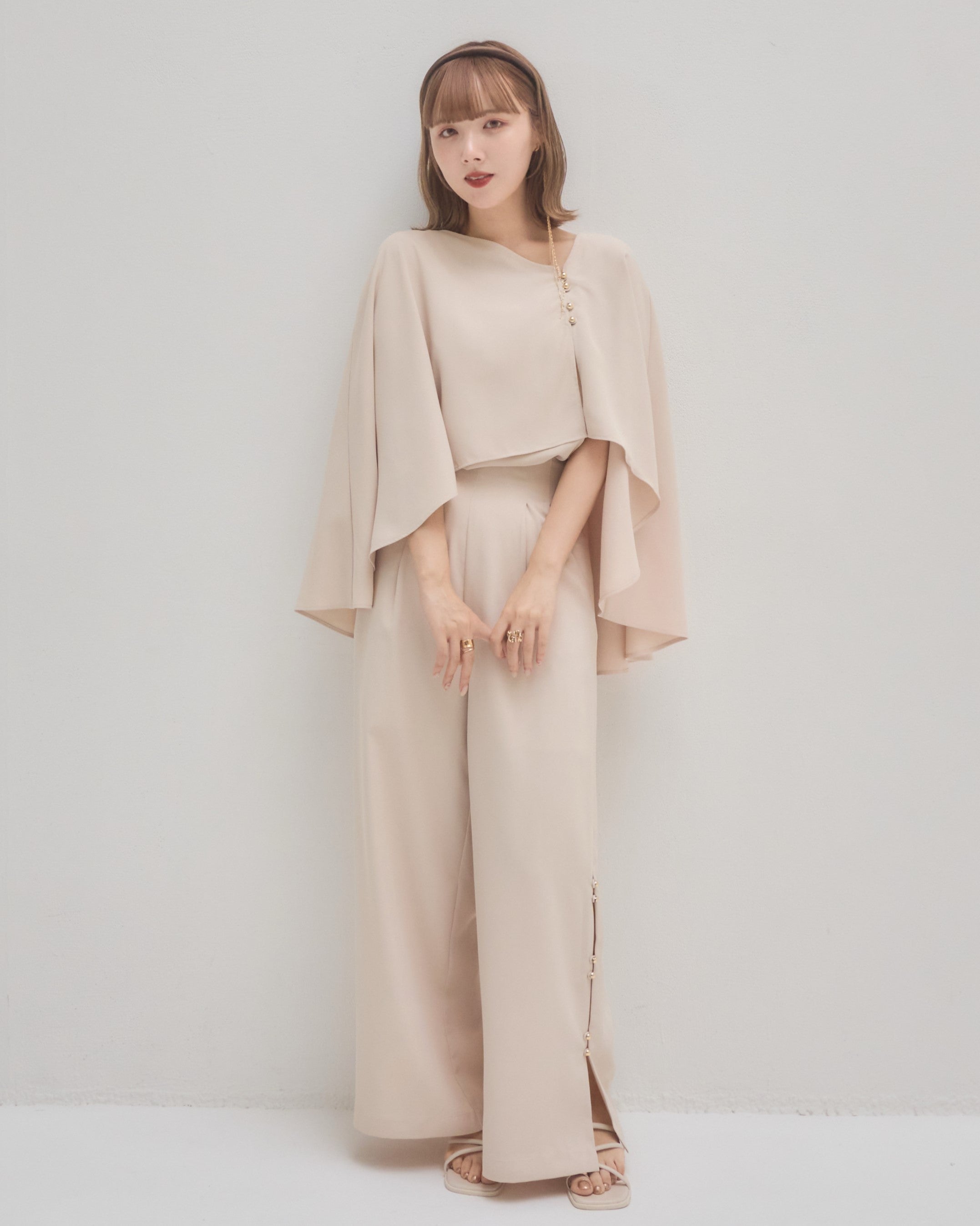 ありすコラボ】ケープブラウスセットアップ｜MELLOWNEON (メロウネオン