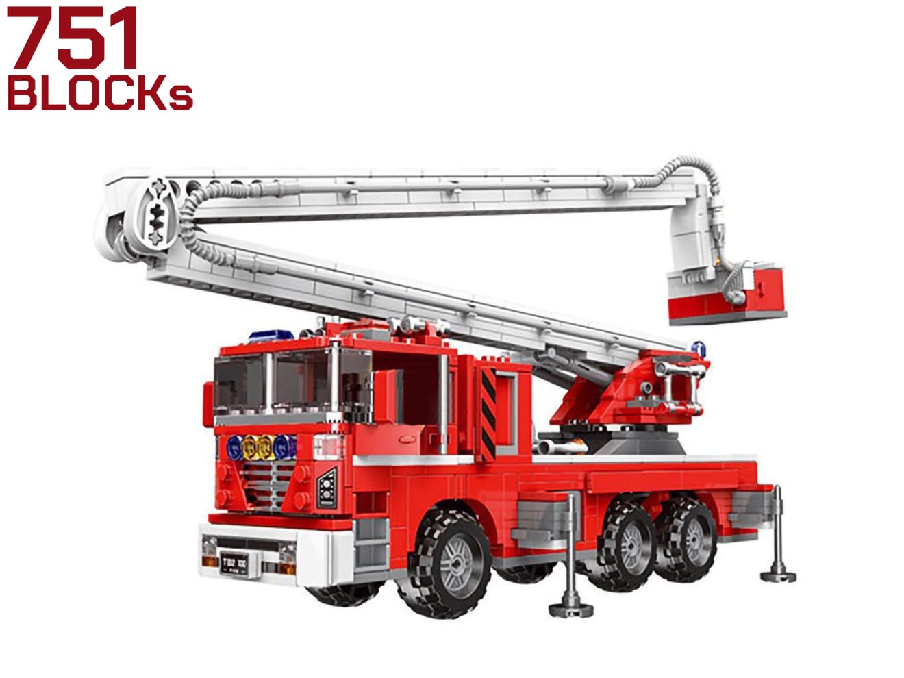 AFM ファイアーファイターシリーズ 屈折はしご車 751Blocks