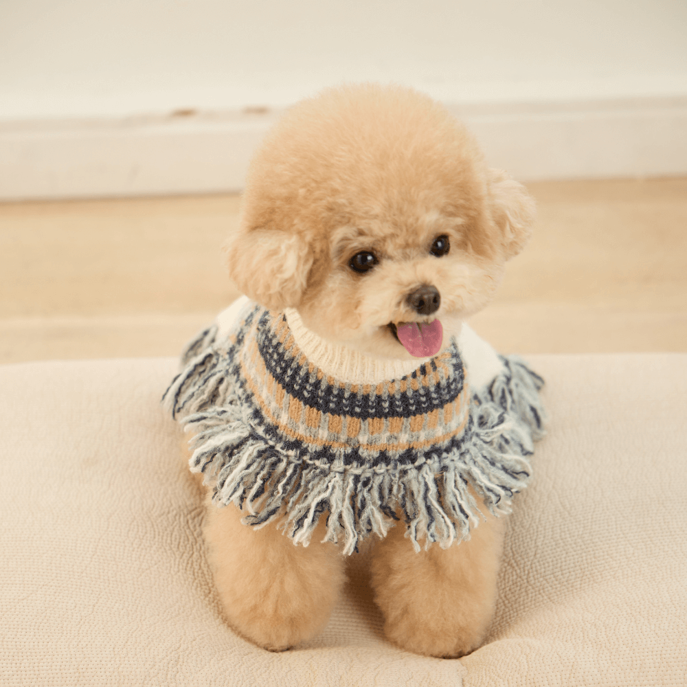 ノルディックポンチョニットコート（2色）