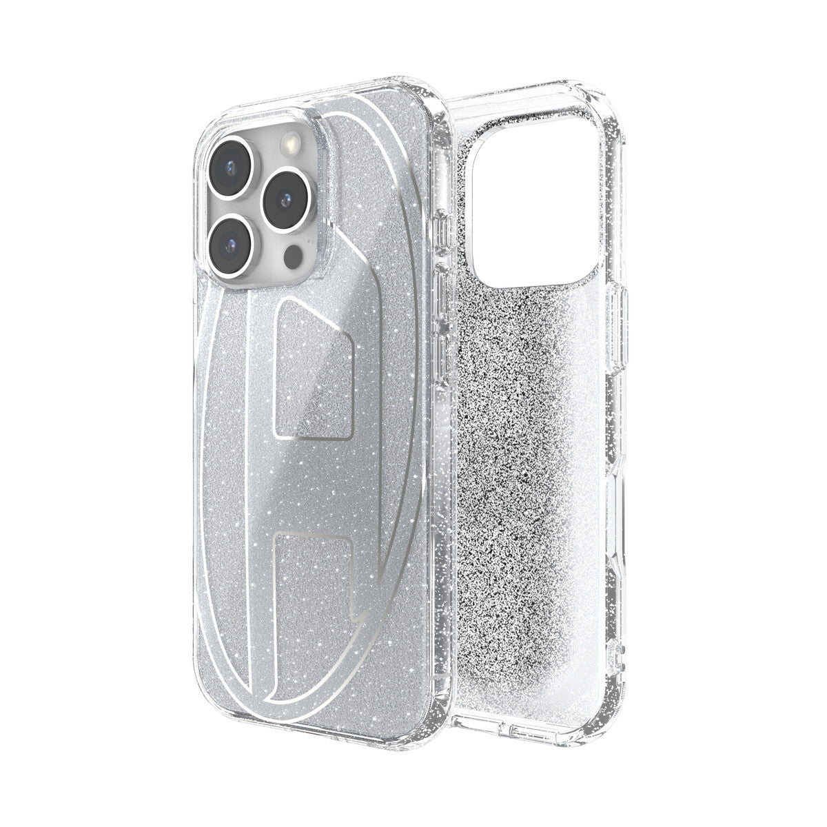 iPhone 16 Proケース Oval D Glitter シルバー – MiraiSell Selection