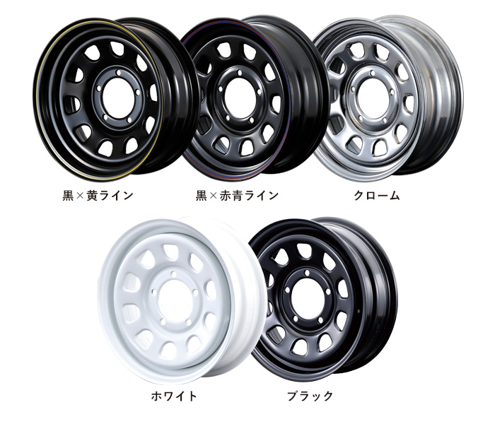 軽自動車 デイトナ ホワイト 14×5J/4H-100 INSET 42 (4本セット or 1