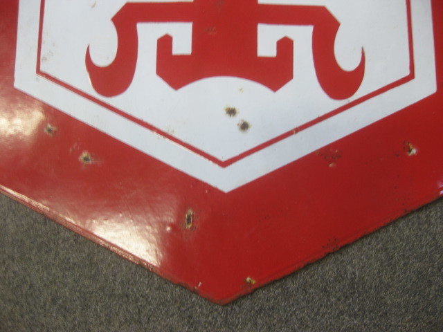 hg3984 キッコーマン 両面 【戦後のホーロー看板屋さん】