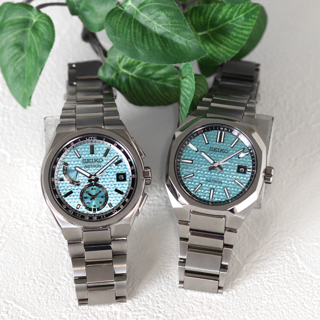 アストロンのブランド名の由来となる「宇宙」に瞬く星空をデザイン