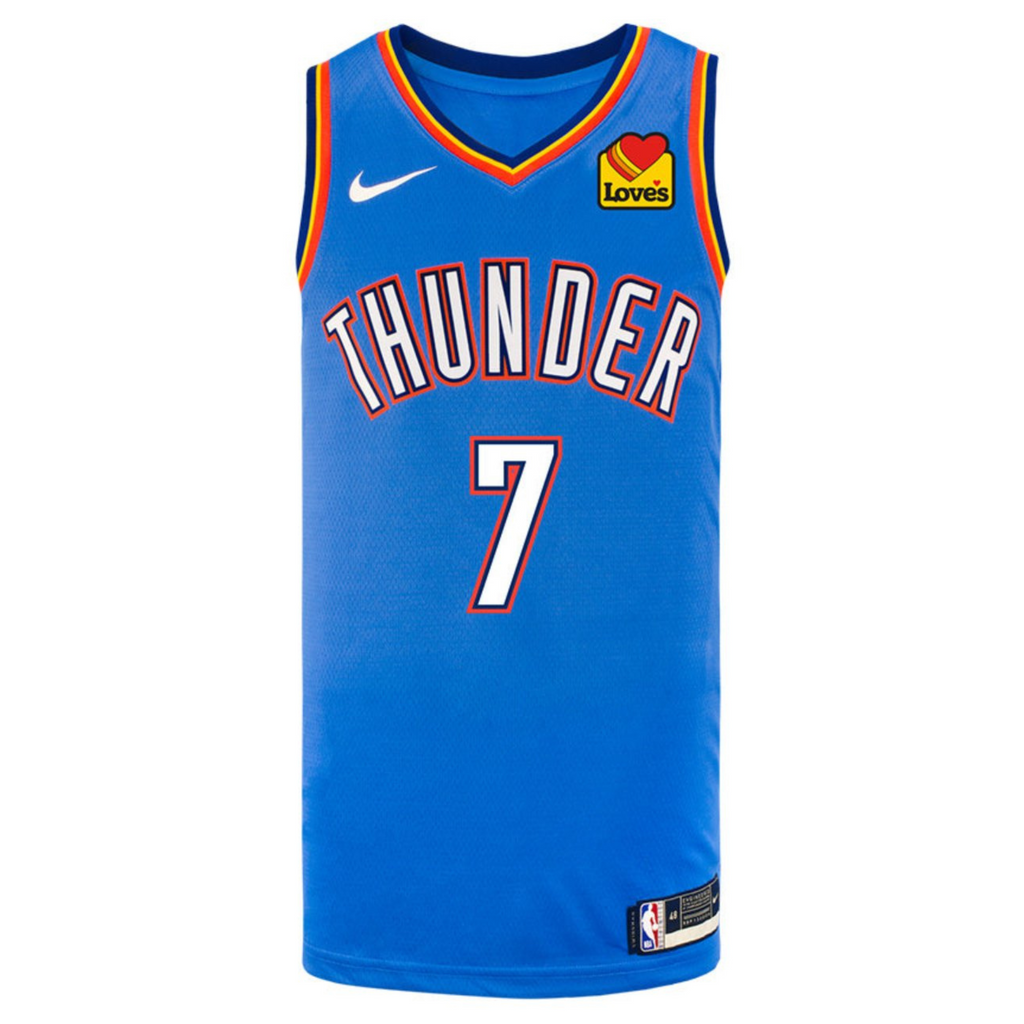 YOUTH OKLAHOMA CITY THUNDER CHET HOLMGREN ICON SWINGMAN JERSEY