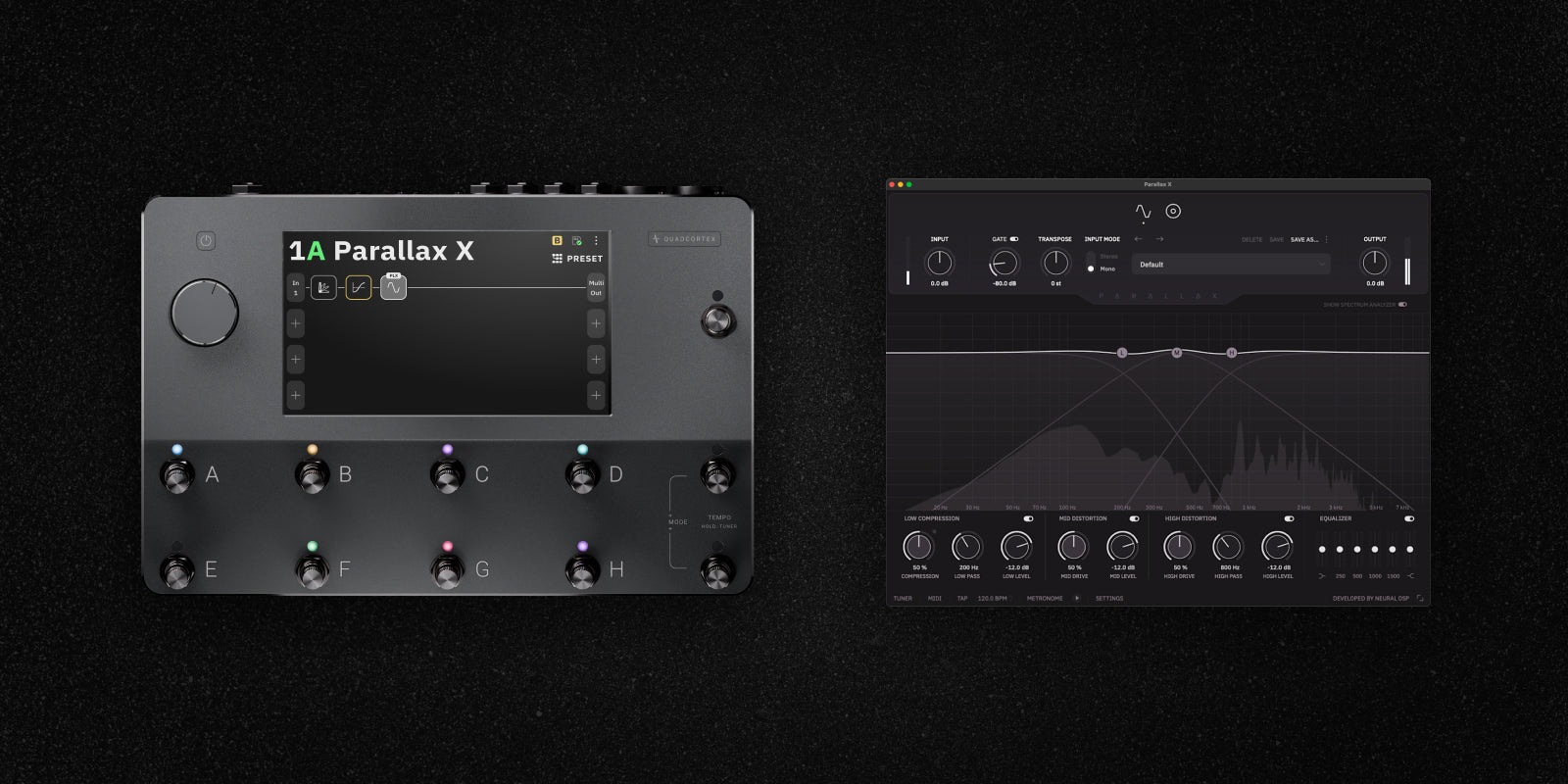 Quad Cortex + Parallax X | 並列処理ベースサウンド対応モデル