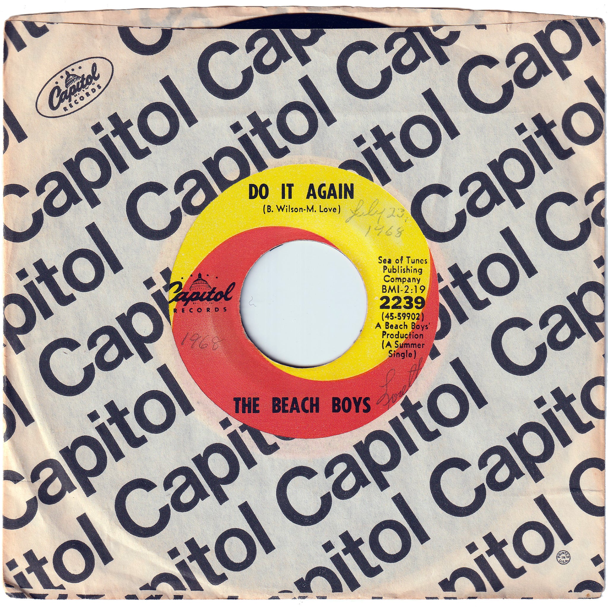 The Beach Boys - Do It Again / Wake The World – NIGHT BEAT RECORDS