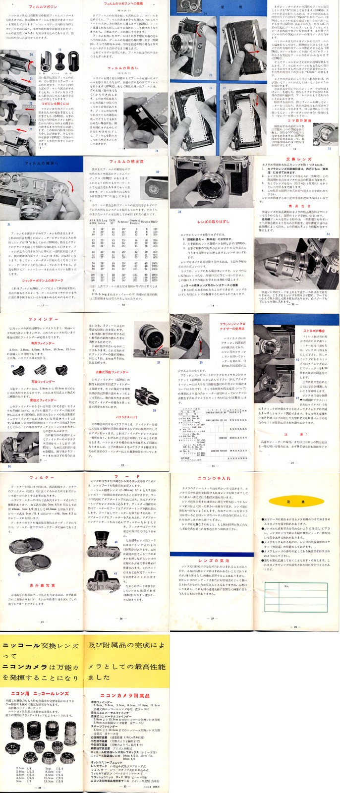 ニコンS2 使用説明書(使い方): ニコンカメラの小(古)ネタ