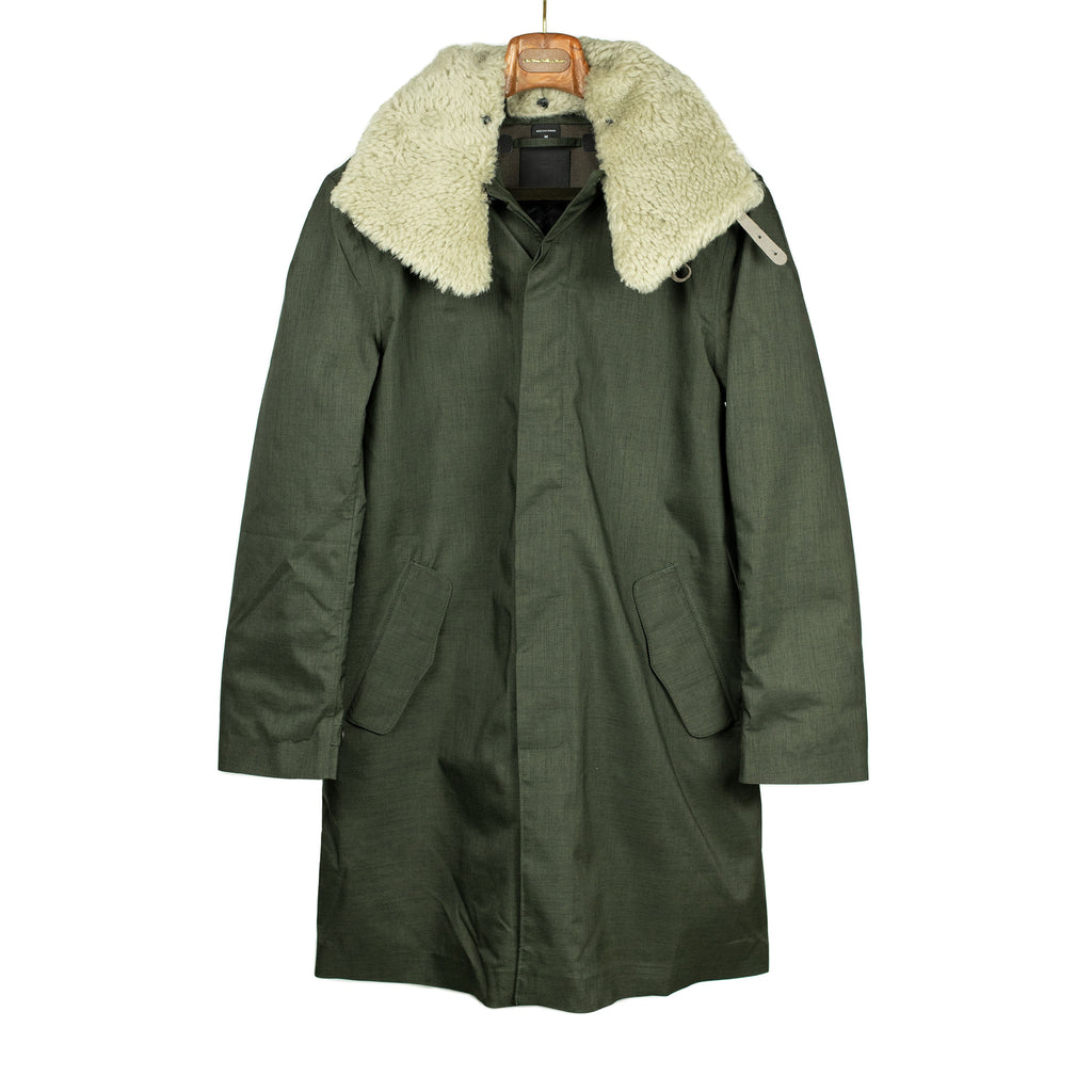 Norwegian Rain Limited edition dark olive & army green herringbone