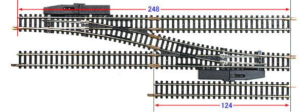 ユニトラック4番ポイントの微妙な寸法