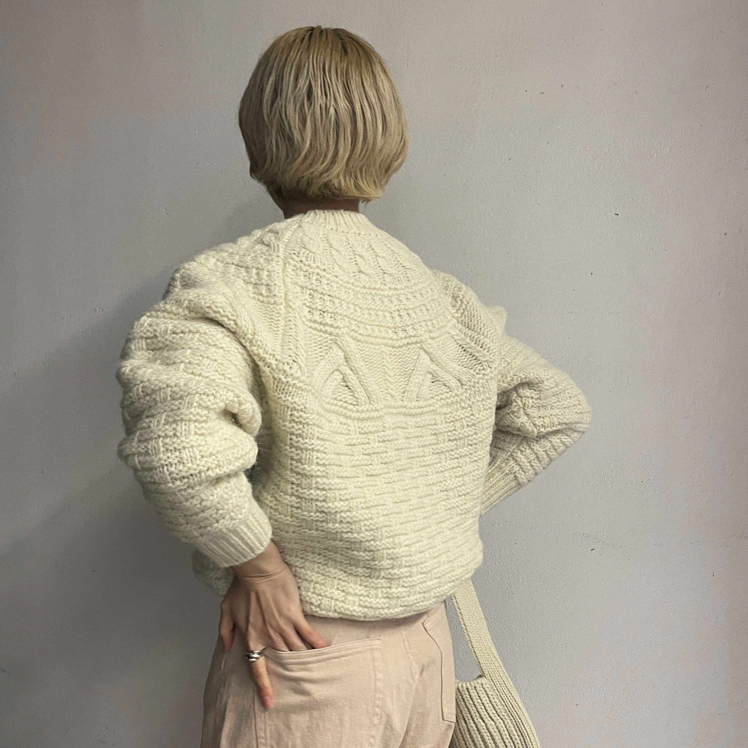 BATONER】 SPREAD ARAN CREW NECK – ONENESS ONLINE STORE