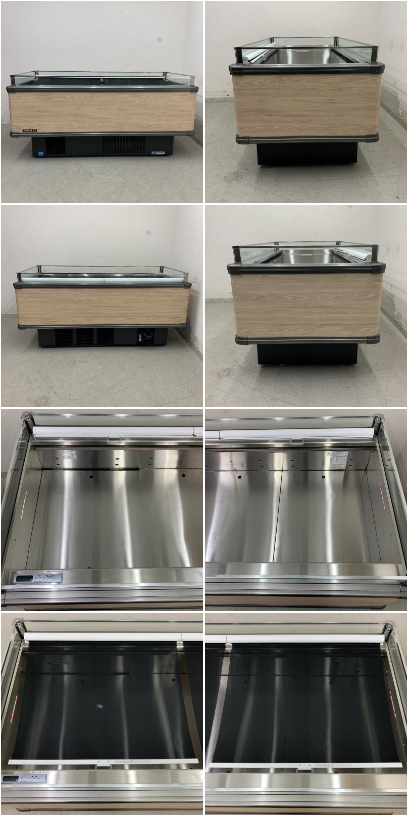 値下げ】【中古美品】 A07948 平型オープン冷凍冷蔵ショーケース