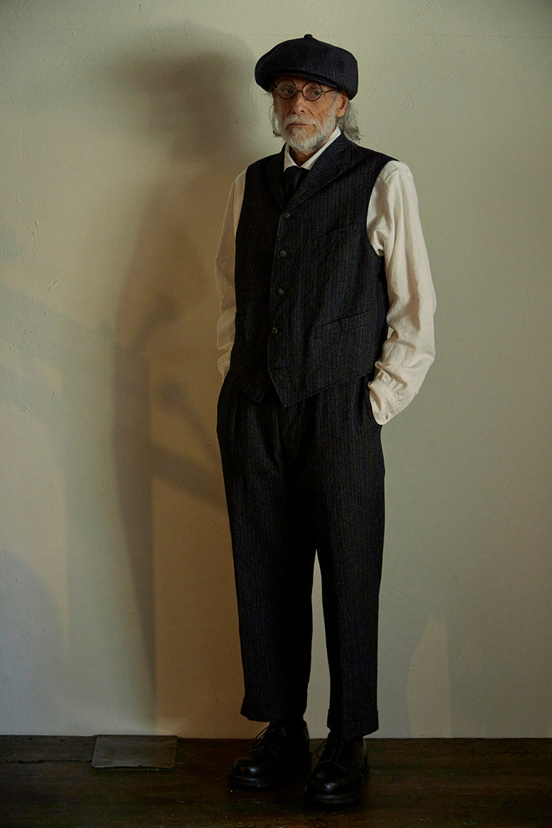 ナイジェル・ケーボン】MAN / ブラックスミスベスト - ストライプ