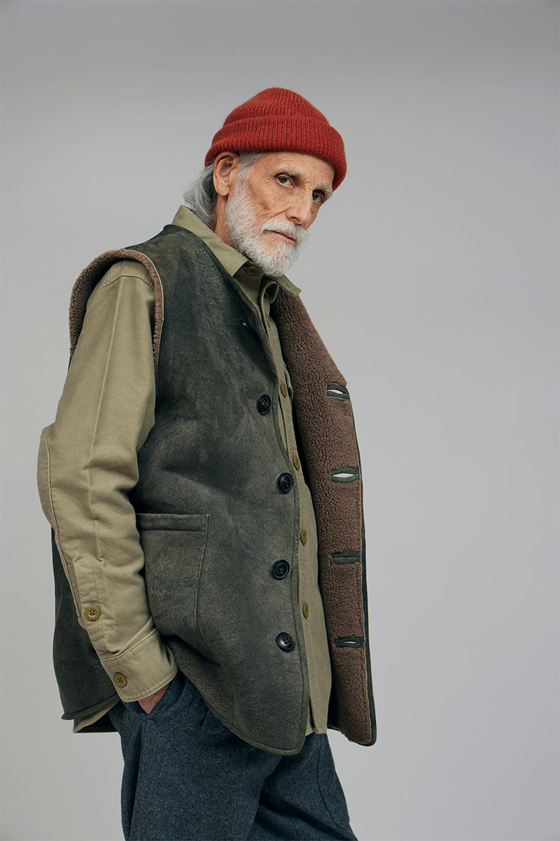 ナイジェル・ケーボン】MAN / シープスキンベスト / SHEEPSKIN VEST