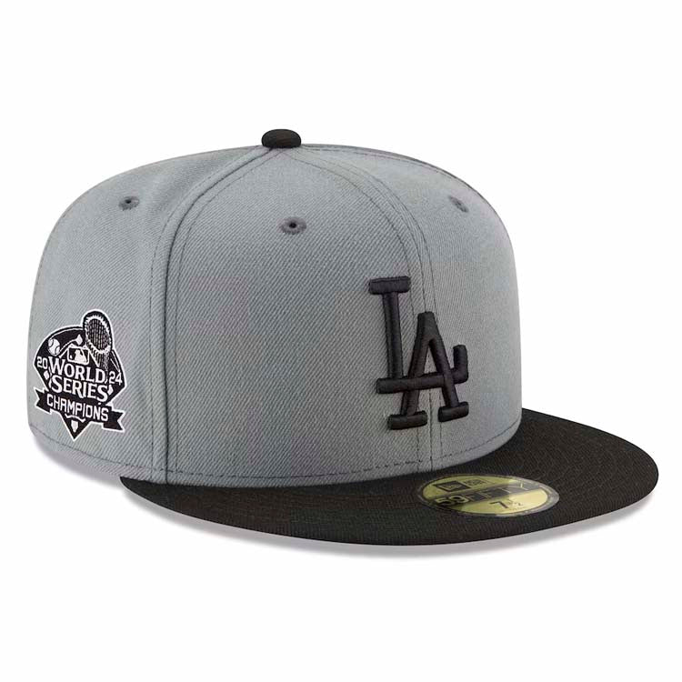 Los Angeles Dodgers New Era MLB 59FIFTY 5950 Fitted Cap Hat Gray