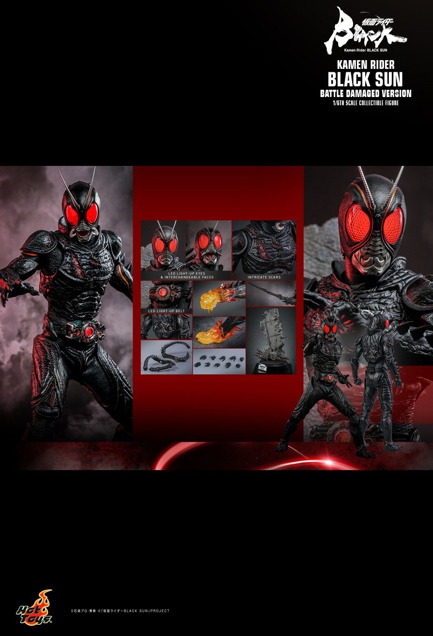 Hot Toys TMS115 - Kamen Rider Black Sun - Black Sun Battle Damaged