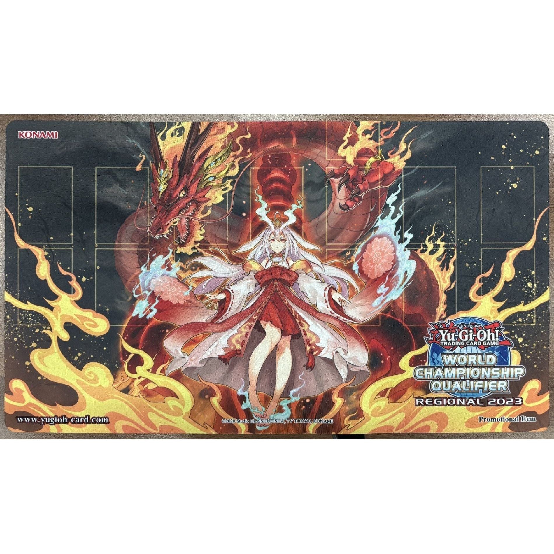 遊戯王】 プレイマット 倶利伽羅天童 (WCQREGIONAL2023)(袋なし