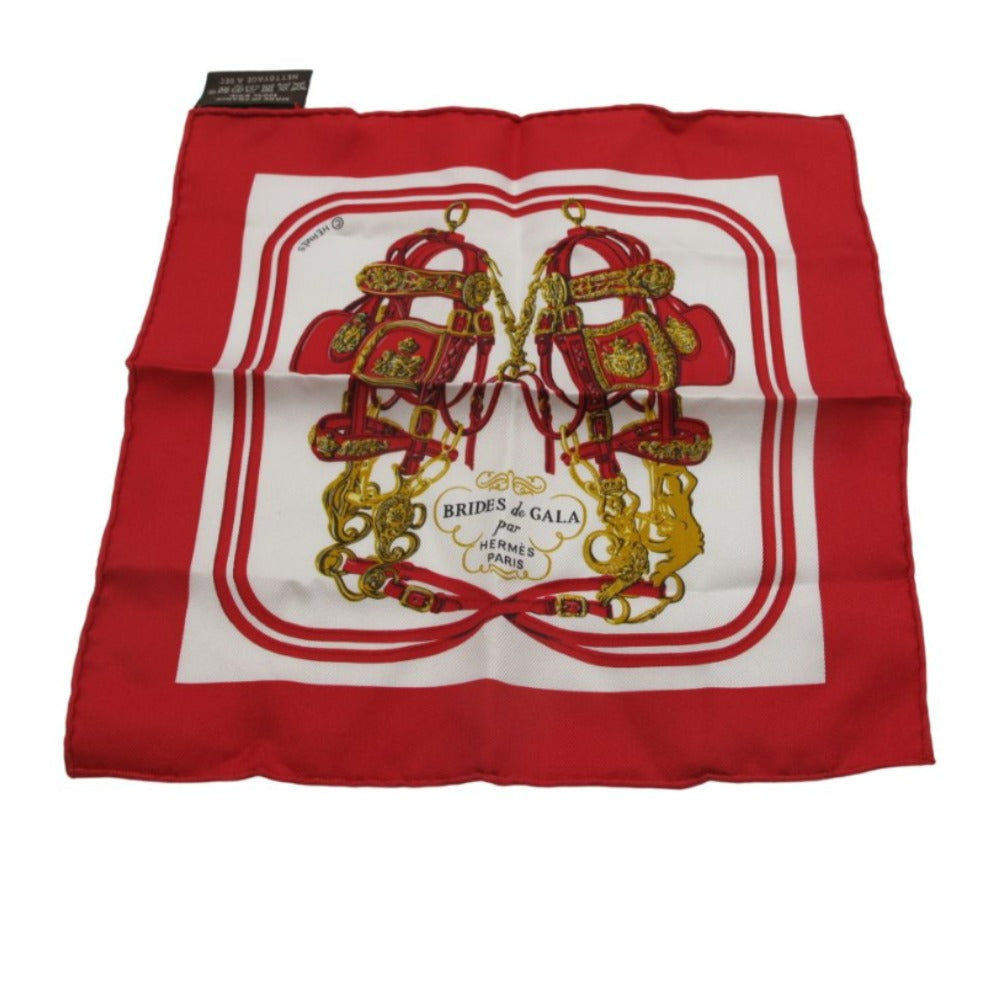 HERMES エルメス ハンカチ カレ20 BRIDES DE GALA ハンカチ シルク