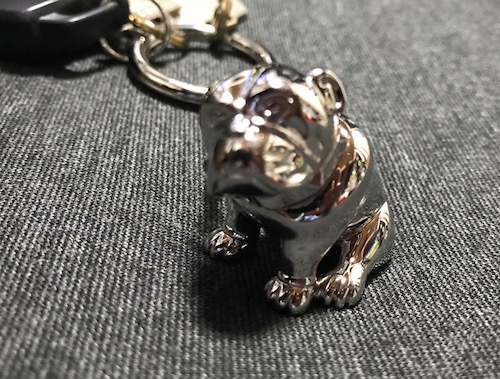 大人の茶目っ気アピールに！(爆）ダンヒルのブルドッグキーホルダー