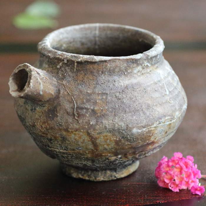 森本良信 備前焼片口 穴窯焼成酒器 酒呑 酒注ぎ