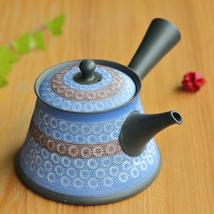 中国煎茶器 沈順娣作 紫砂 六方菱花急須 茶注 作品証明書付 中国煎茶器