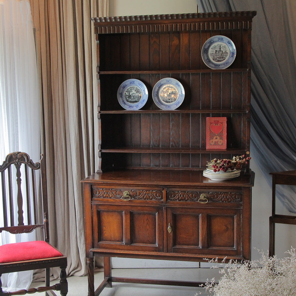 1930年代オーク材ドレッサー（カップボード）横幅117cm イギリス