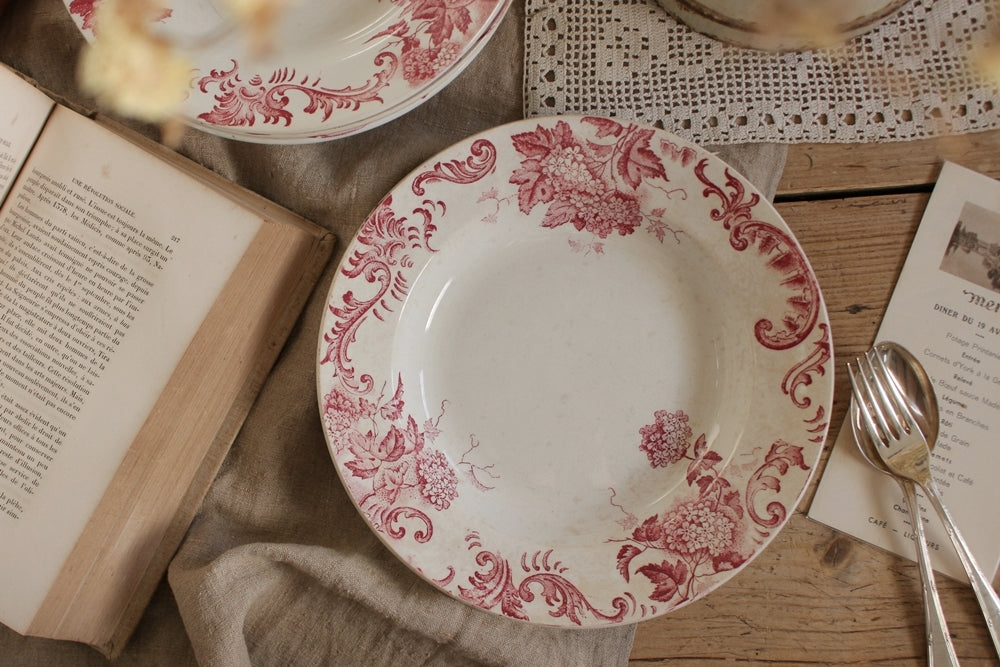 ラスト1枚！人気の『ブールドネージュ』サンタマン窯スープ皿（直径