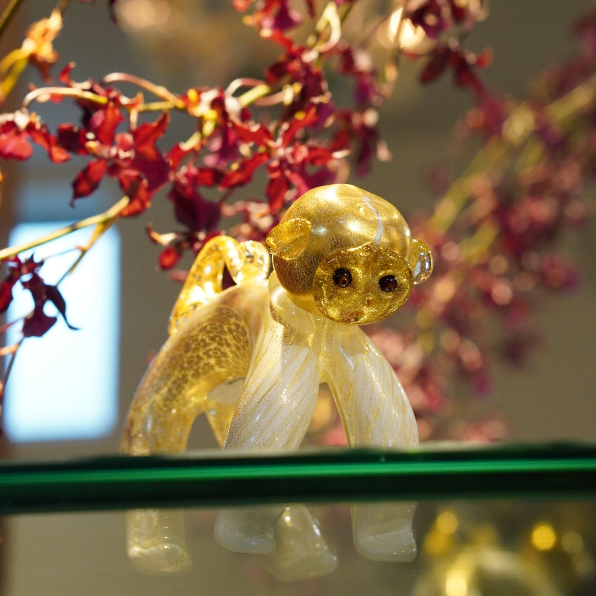 ムラーノガラス（ベネチアングラス）〈オブジェ／置物〉「SARU