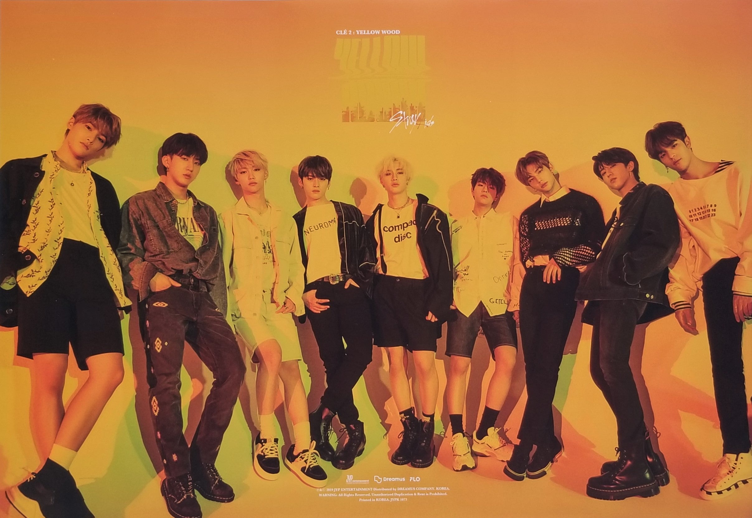 Stray Kids Mini Album CLE 2 : YELLOW WOOD Official Poster - Photo