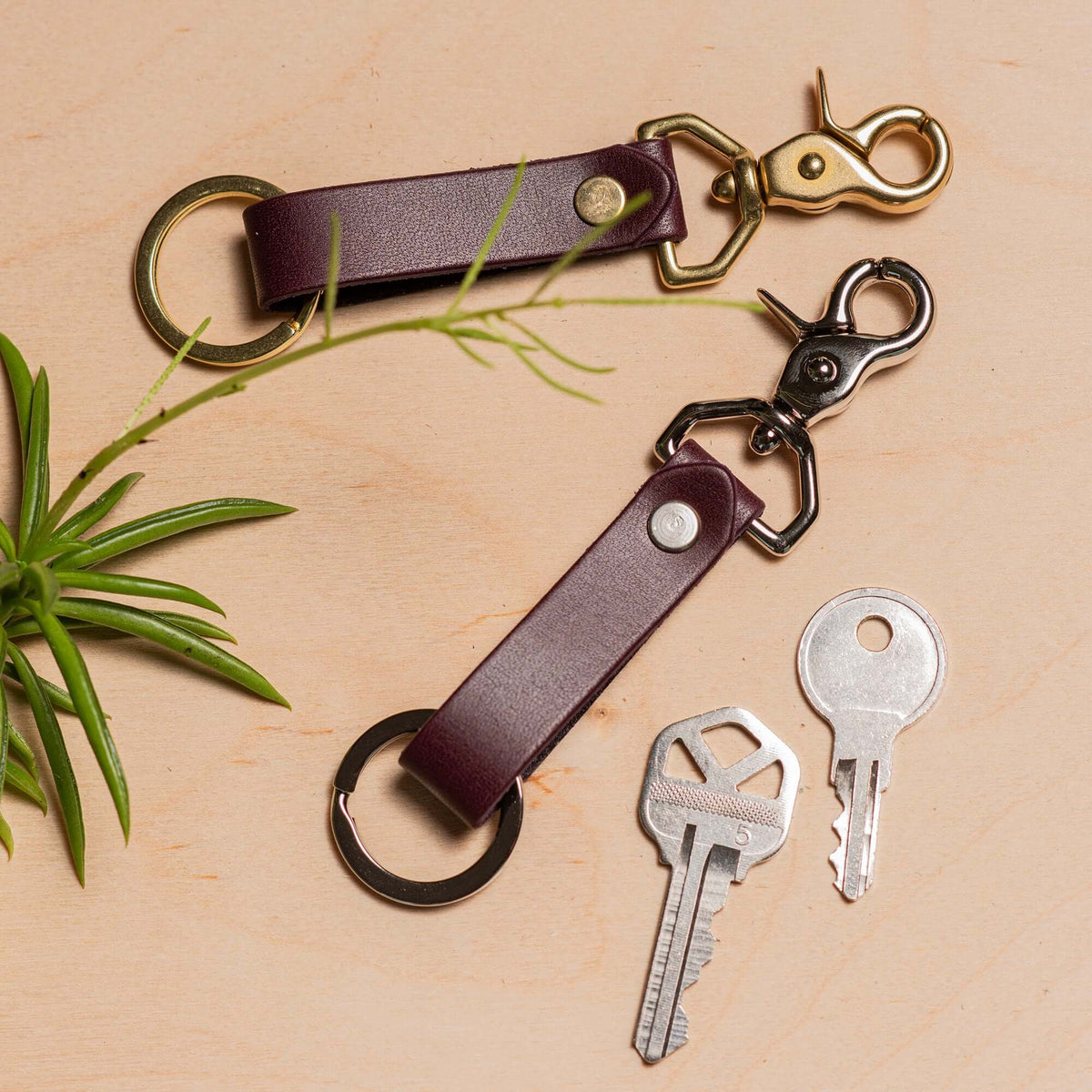 Personalized Leather Keychain: Customizable Gifts for Her – Clark