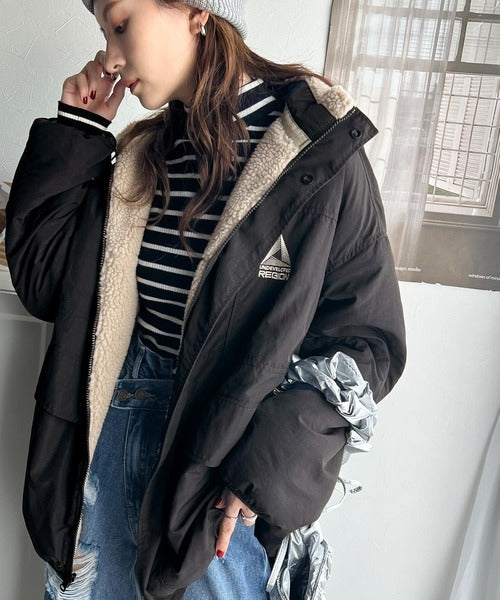 Javaジャバコラボ》トレンドライクNO.1。2wayリバーシブルジップアップ