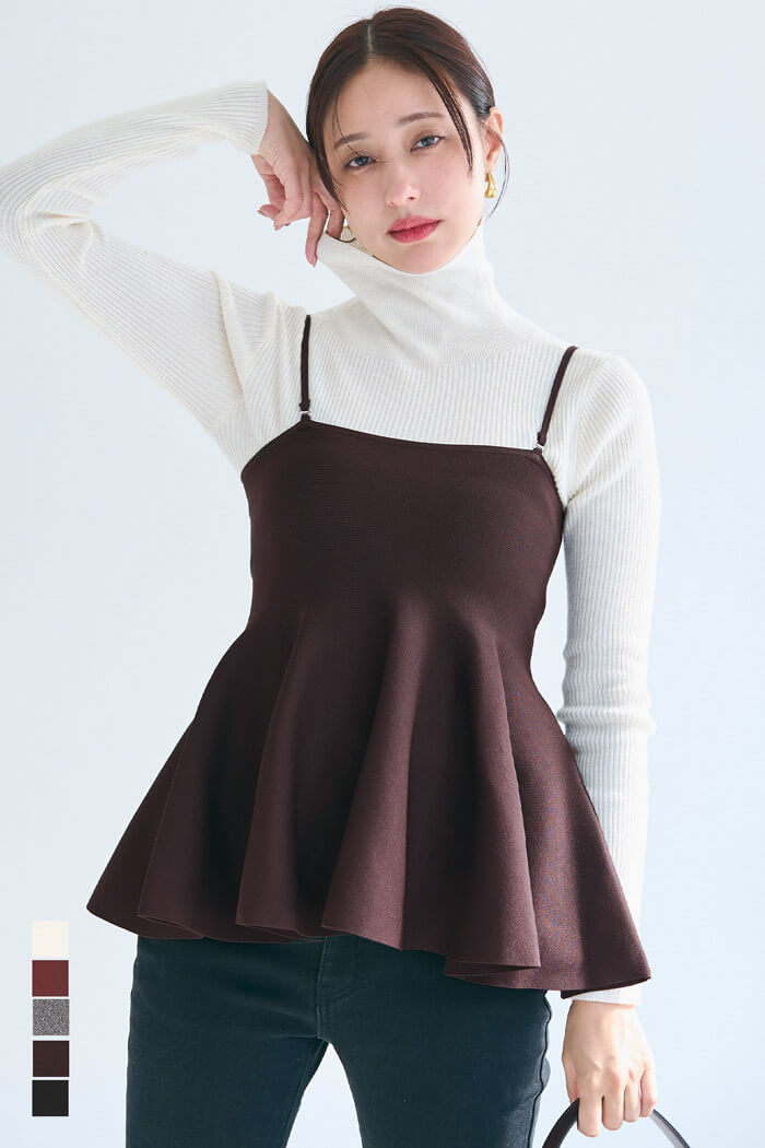 セール☆1990円→1290円 スポンディッシュニットキャミソール