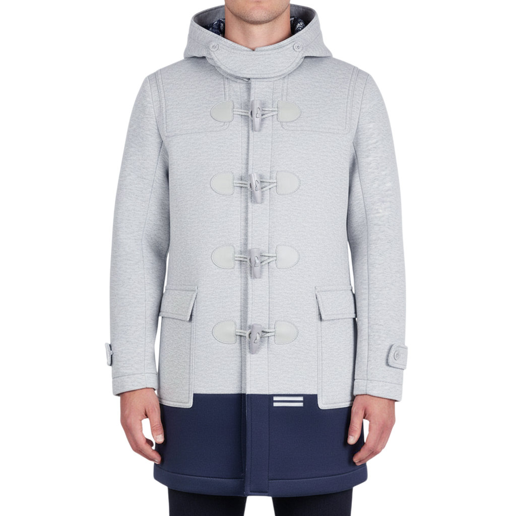 muta】ボンディングダッフルコート L（グレー）MMAX-180509