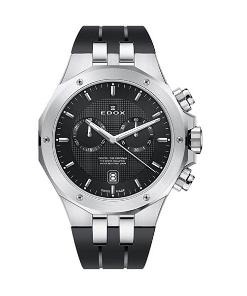 Edox Delfin Chronograph 10109-3CA-BUIN - quartz watches