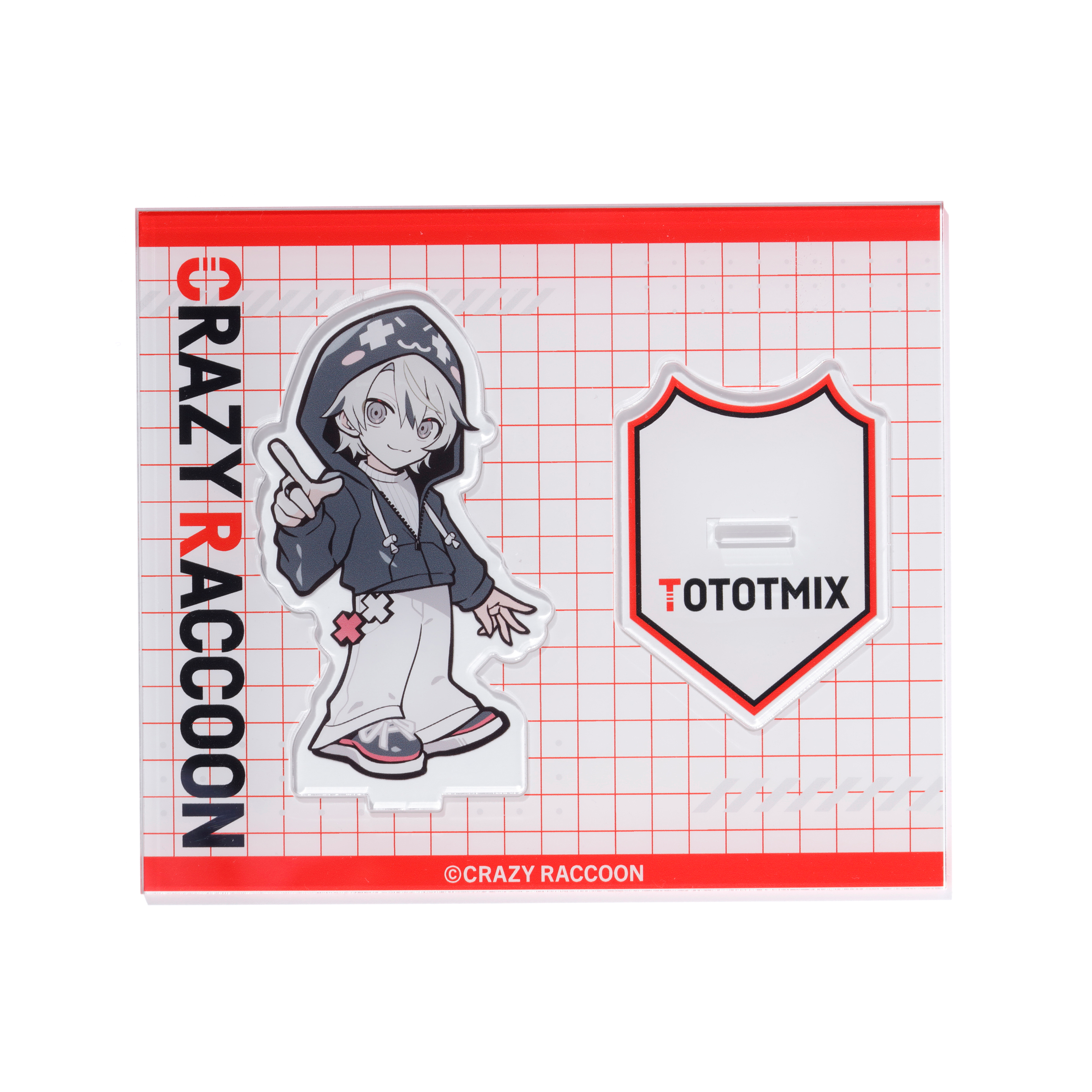 TOTOTMIX ACRYLIC STAND – CRAZY RACCOON