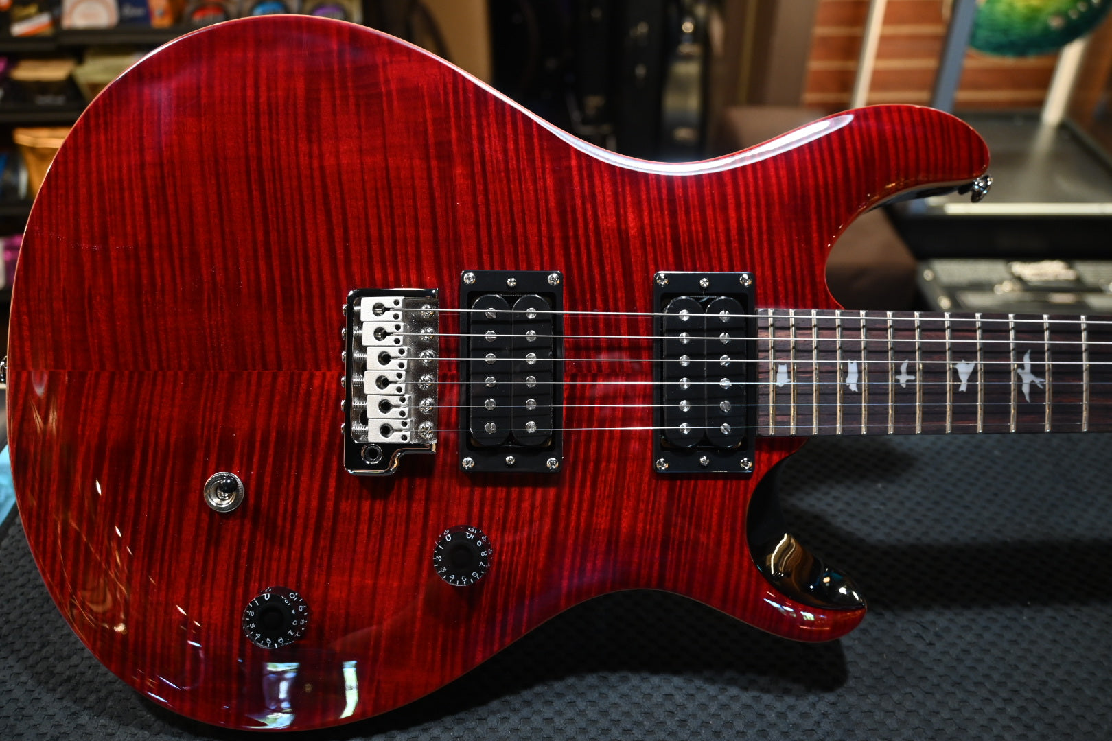 PRS SE CE 24 Black Cherry Guitar 4222 | Danville Music