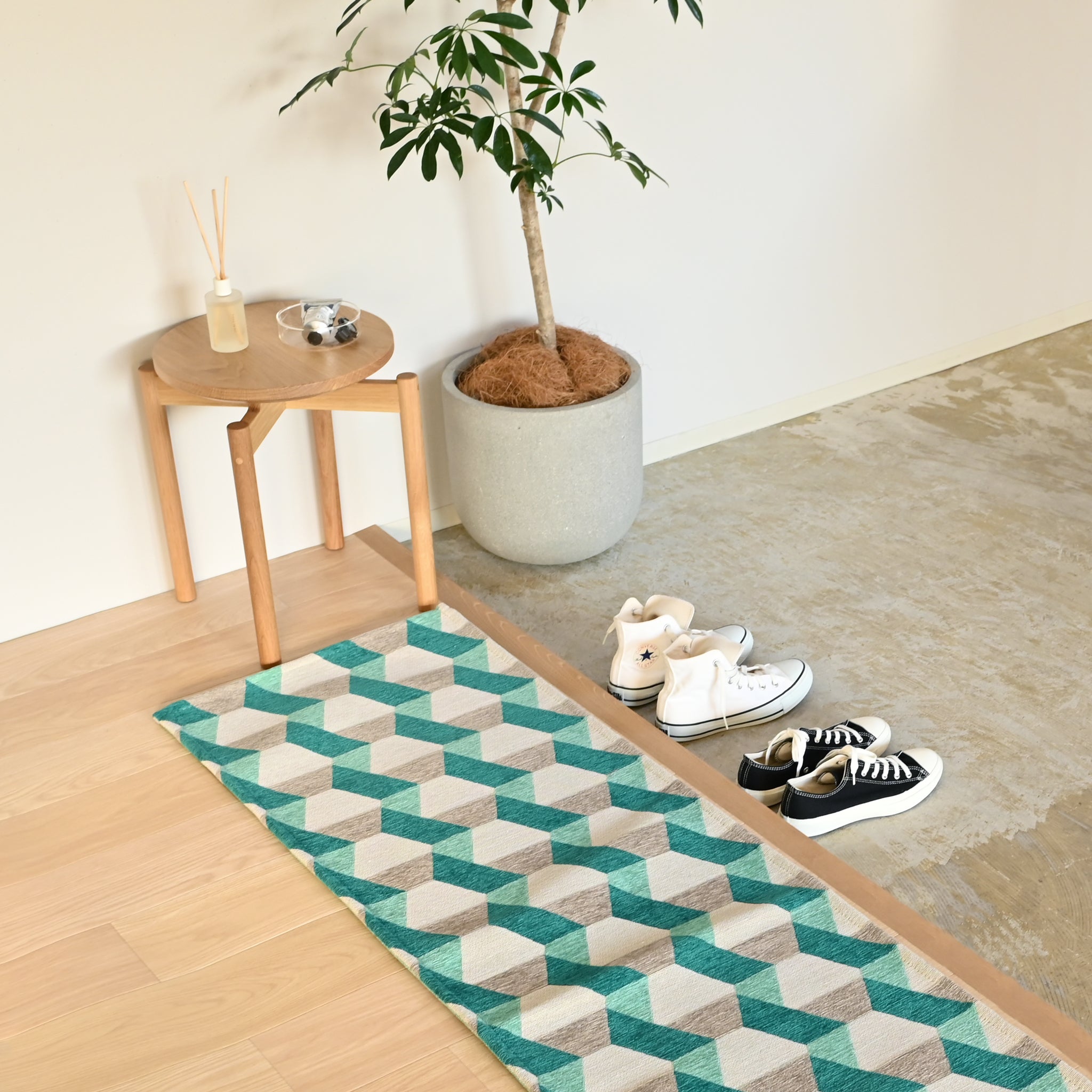 キッチンマット[ルーフ] S 滑り止め付き 50cm×120cm | deux C(ドゥ