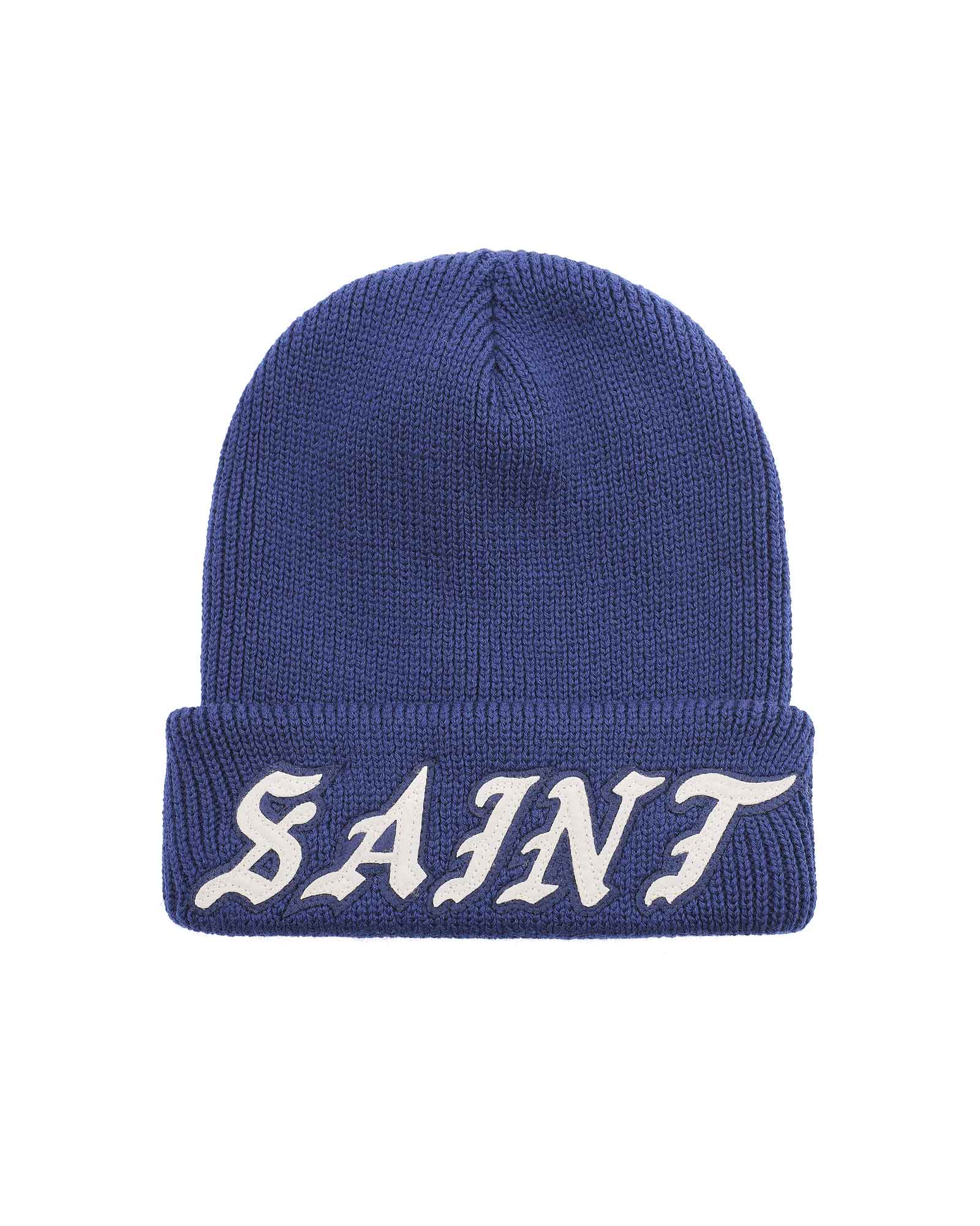 SAINT M×××××× (セントマイケル) SS26 KNIT CAP/SAINT/NAVY | Detail