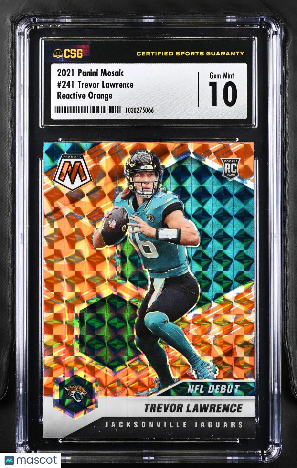 2021 Panini Mosaic Trevor Lawrence Reactive Orange