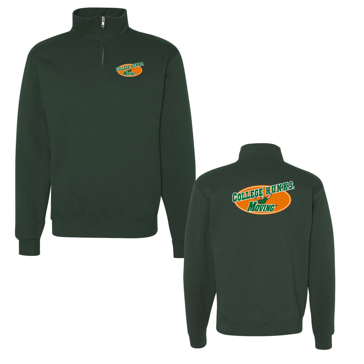 College Hunks STAFF - Qtr-Zip Sweatshirt – directthreadstore