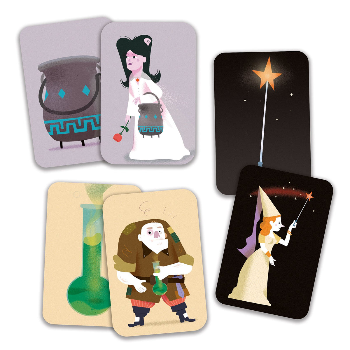 5歳からの記憶カードゲーム 協力してペアを作ろう マジックスクール