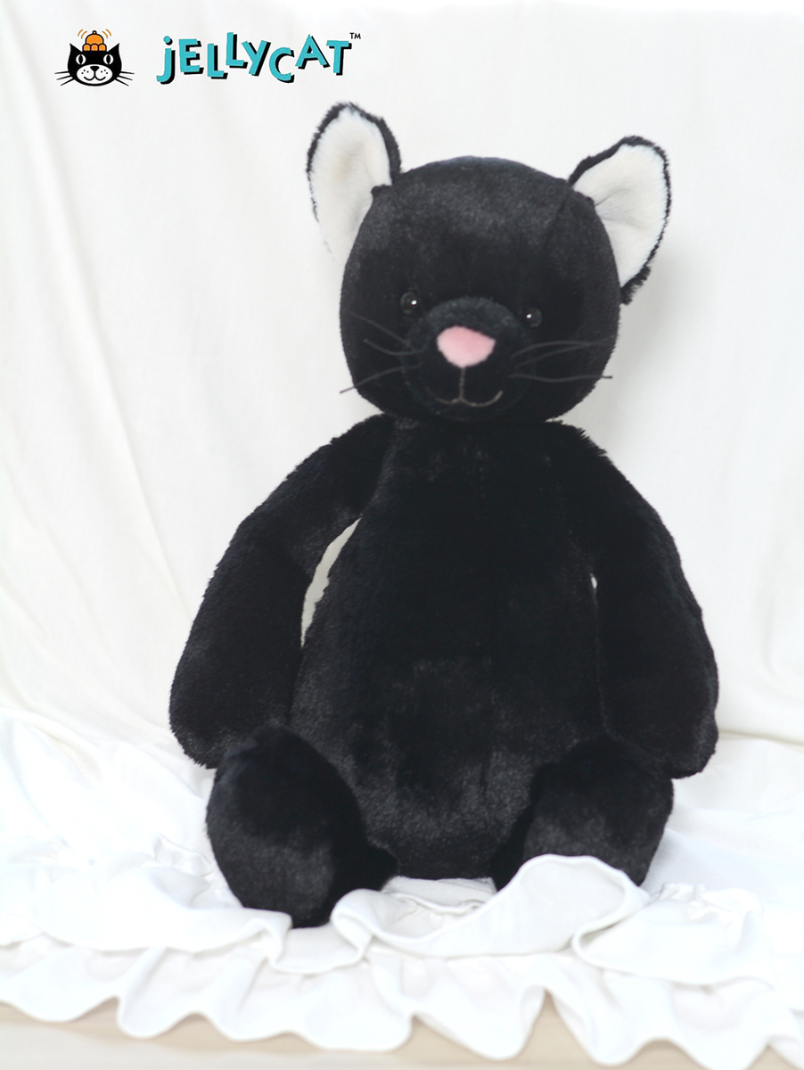 Mサイズ/31cm 】Bashful Black Kitten Medium BAS3BKIT バシュフル
