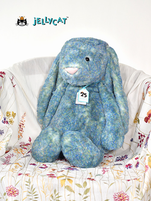 51㎝/Huge【25周年記念ラベル】Jellycat Bashful Luxe Bunny Azure BIG