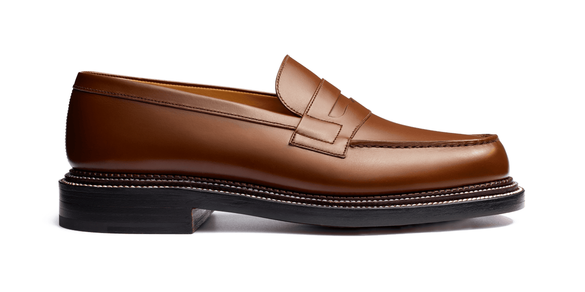 Men's Brown Leather Triple Sole 180 Loafer – J.M. Weston